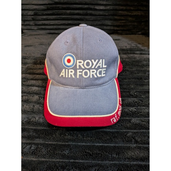 Royal Air Force Other - Royal Air Force RAF Blue Red Embroidered Baseball Cap Hat Rise Above The Rest